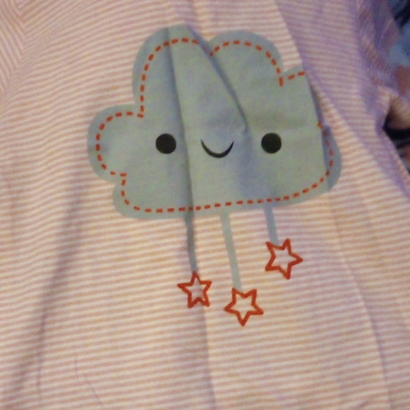 Orange and white striped romper - Picture 2 of 4